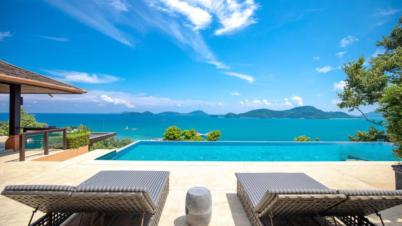Sri Panwa Phuket Luxury Pool Villa Hotel - Sha Plus Exterior foto View of the Andaman Sea from the pool at the Villa Punita